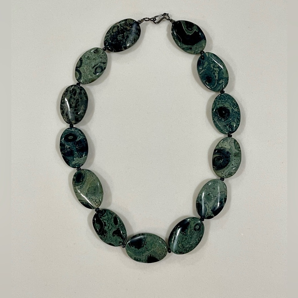 Green and Blue Stone 18” Necklace
